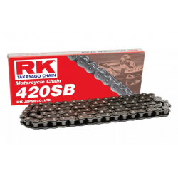 RK ŁAŃCUCH NAPĘDOWY 420SB-136 ZAPINKA (CL) W ZESTAWIE KOLOR STANDARD (POJEMNOŚĆ: DO 125 CCM) (18,5 KN)