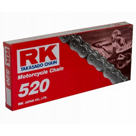 RK ŁAŃCUCH NAPĘDOWY 520-110 ZAPINKA (CL) W ZESTAWIE KOLOR STANDARD (POJEMNOŚĆ: DO 250 CCM) (29,4 KN)