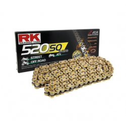 RK ŁAŃCUCH NAPĘDOWY 520SO-106 (O-RING) ZAKUWKA (CLF) W ZESTAWIE KOLOR ZŁOTY (POJEMNOŚĆ: DO 400 CCM) (30,5 KN)