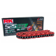 RK ŁAŃCUCH NAPĘDOWY BB525XRE-124 (XW-RING) ZAKUWKA (CLF) W ZESTAWIE KOLOR CZERWONY (POJEMNOŚĆ: DO 1000 CCM) (42 KN)