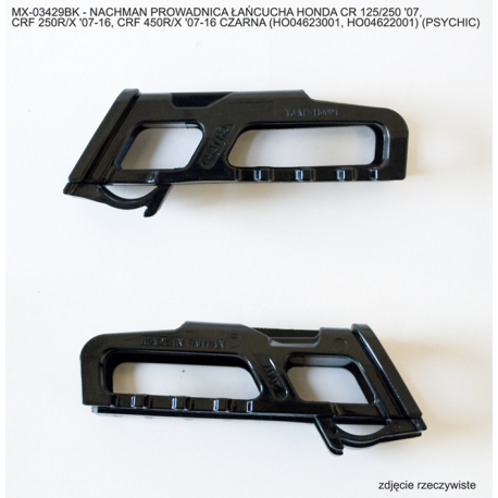 Nachman x, vodítko řetězu, Honda CR 125/250 '07, CRF 250R/X '07-16, CRF 450R/X '07-16 černá barva (HO04623001, HO04622001)