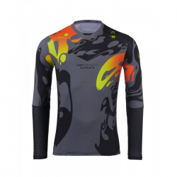 KENNY RACING 2025 KOSZULKA CROSS/ENDURO MODEL PERFORMANCE STEEL KOLOR SZARY/CZARNY/ŻÓŁTY/CZERWONY ROZMIAR XXXL