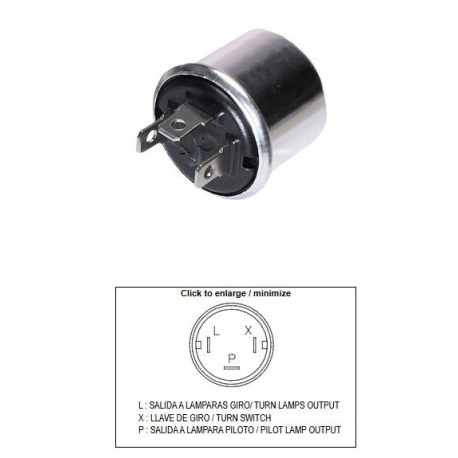 DZE PRZERYWACZ KIERUNKOWSKAZÓW UNIWERSALNY (12V 2+2 21W)