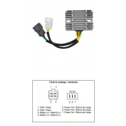 DZE REGULATOR NAPIĘCIA SUZUKI AN 400 BURGMAN '07-'16 (32800-47H50) (12A)