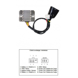 DZE REGULATOR NAPIĘCIA HONDA VTX 1800 '03-'08 (31600-MCH-000) (12A)