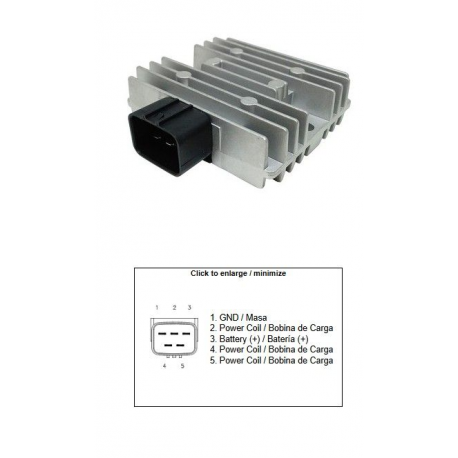DZE REGULATOR NAPIĘCIA KAWASAKI KLE 300 VERSYS-X '17-'23 KLE 650 VERSYS '18-'22 ER 400Z '19-'22 ER 650Z '17-'23 EX 400 NINJA '18