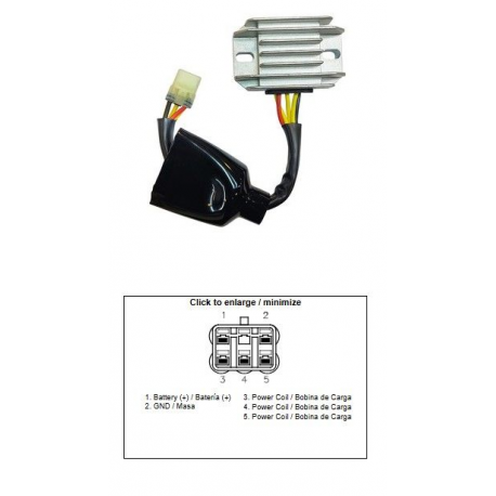 DZE REGULATOR NAPIĘCIA KAWASAKI KX 250F '13-'16 KX 450F '12-'15 (21066-0742) (12A)