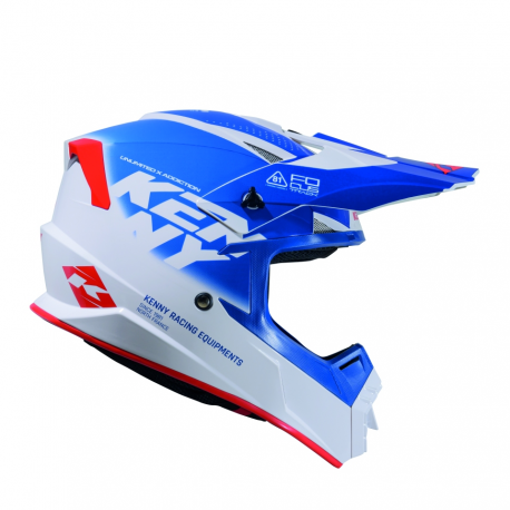 KENNY RACING KASK CROSS/ENDURO TRACK GRAPHIC FOCUS PATRIOT KOLOR BIAŁY/NIEBIESKI/CZERWONY ROZMIAR M