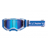 KENNY RACING GOGLE PERFORMANCE EVO 2 BLUE- MIRROR LENS - LUSTRO KOLOR NIEBIESKI/BIAŁY