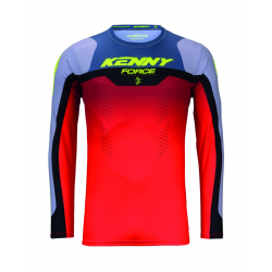 KENNY RACING KOSZULKA CROSS/ENDURO FORCE BEACH GREY/RED KOLOR CZERWONY/SZARY ROZMIAR XXL