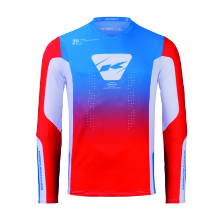 KENNY RACING KOSZULKA CROSS/ENDURO PERFORMANCE PATRIOT KOLOR NIEBIESKI/CZEROWNY/BIAŁY ROZMIAR M