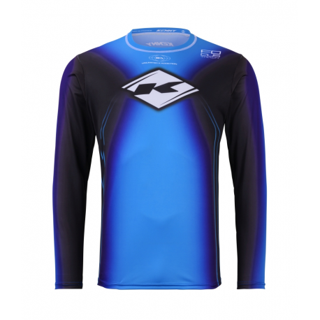 KENNY RACING KOSZULKA CROSS/ENDURO TRACK KID/JUNIOR/DZECIĘCE FOCUS BLUE KOLOR NIEBIESKI ROZMIAR XXXXS ( 3/4 LATA)