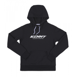 KENNY RACING BLUZA Z KAPTUREM DAMSKA CORE BLACK KOLOR CZARNY ROZMIAR S