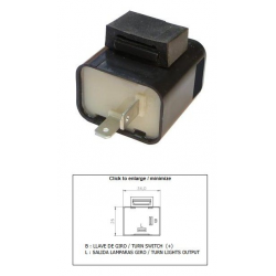 DZE PRZERYWACZ KIERUNKOWSKAZÓW UNIWERSALNY (12V 2+2 10W)