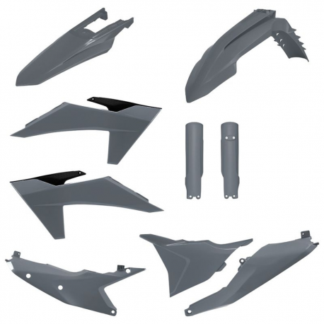 POLISPORT KOMPLET PLASTIKÓW (FULL KIT) KTM EXC/EXC-F/XC-W/XC-WF TBI '24-'25 W ZESTAWIE OSŁONY AMORTYZATORÓW (8352500003) KOLOR S