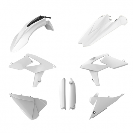 POLISPORT KOMPLET PLASTIKÓW (FULL KIT) BETA 2T/4T '18-'19 W ZESTAWIE OSŁONY AMORTYZATORÓW (8398700002) KOLOR BIAŁY (OEM)
