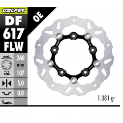 Galfer, přední kotouč, KTM 890SMT '23-'25 (WAVE FLOATING) (260X107X5MM)