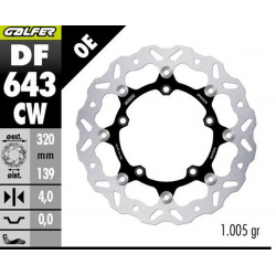 Galfer, přední kotouč, KOVE 800X PRO '23-'25 (WAVE FLOATING) (320X139X4MM)