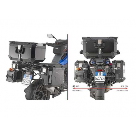 KAPPA 2025/05 STELAŻ KUFRÓW BOCZNYCH MONOKEY CAM SIDE BMW R 1300 GS '24-, - POD KUFRY KVG K'VOYAGER ALU - PRAWY KVGS33 WCIĘTY