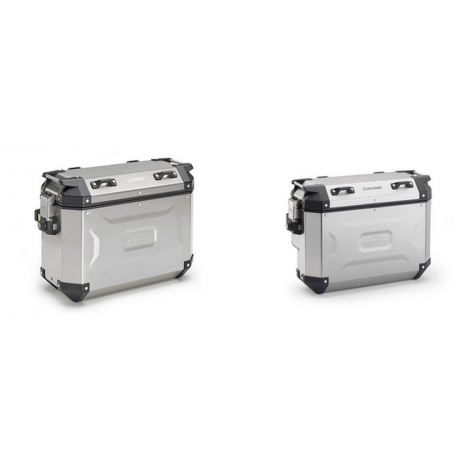 KAPPA 2025/05 KUFRY BOCZNE 48L MONOKEY CAM SIDE KVG48A K'VOYAGER ALUMINIOWE PRAWY / LEWY KOLOR SREBRNY