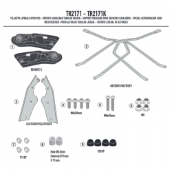 KAPPA 2025/07 STELAŻ POD TORBY (SAKWY) BOCZNE SZYBKIEGO MONTAŻU REMOVE-X YAMAHA TRACER 9 GT / GT+ '25,