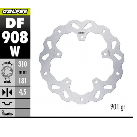 GALFER TARCZA HAMULCOWA TYŁ BMW R 1300GS ADVENTURE '23-'25 (WAVE DISC) (310X181X4.5MM)
