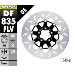 GALFER TARCZA HAMULCOWA PRZÓD HARLEY-DAVIDSON (300X56X5) PŁYWAJĄCA (ROUND FLOATING)