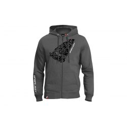 UFO mikina s kapucí, barva šedá, velikost XL 100% bavlna - kolekce 2025