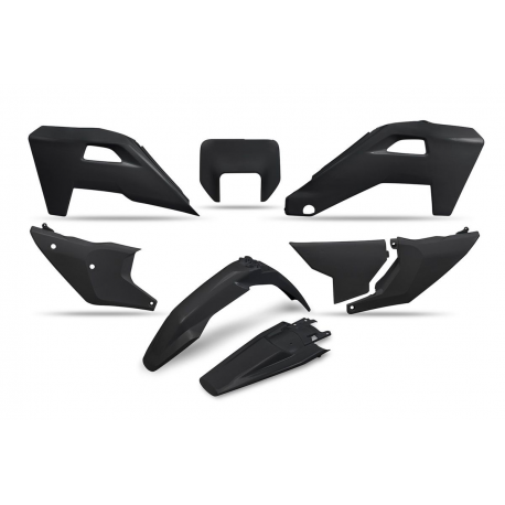 UFO 2025/11 KOMPLET PLASTIKÓW HUSQVARNA FE 250 / 350 / 450 / 501 '25-'26, TE 250 / 300 HERITAGE '25-'26 KOLOR CZARNY