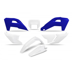 UFO 2025/11 KOMPLET PLASTIKÓW HUSQVARNA FE 250 / 350 / 450 / 501 '25-'26, TE 250 / 300 HERITAGE '25-'26 KOLOR BIAŁY / NIEBIESKI