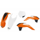UFO 2025/11 KOMPLET PLASTIKÓW KTM SX 85 '13-'17 (KT04040127, KT04045047, KT04042999, KT04041047) KOLOR OEM POMARAŃCZOWY / BIAŁY