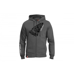 UFO BLUZA Z KAPTUREM KOLOR SZARY ROZMIAR S 100% BAWEŁNY - KOLEKCJA 2025/2026