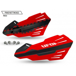 UFO 2025/11 OSŁONY RĄK (HANDBARY) MERCURY KOLOR CZERWONY (LISTKI - POTRZEBNE MOCOWANIE PM01669, PM01665, PM01666 LUB PM01667) -