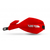 UFO 2026/01 OSŁONY RĄK (HANDBARY) MUGAN UNIWERSALNE KOMPLET Z MOCOWANIEM NA KIEROWNICĘ 22 I 28MM KOLOR CZERWONY