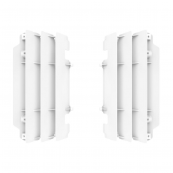 POLISPORT OSŁONY CHŁODNICY (KRATKI-KOMPLET ) KAWASAKI KX 250 '05-'07 KOLOR BIAŁY