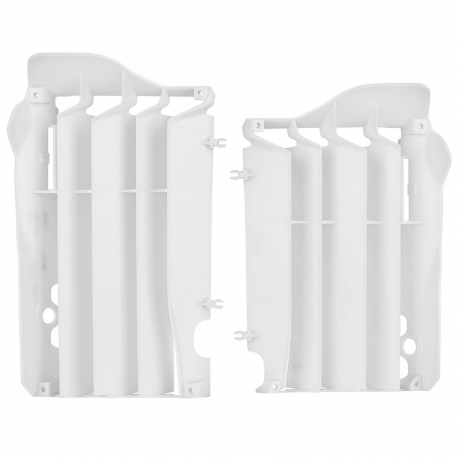 POLISPORT OSŁONY CHŁODNICY (KRATKI - KOMPLET) HONDA CRF 450R '13-'14 KOLOR BIAŁY