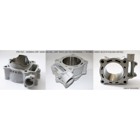 PROMX CYLINDER HONDA CRF 250 R '04-'09 , CRF 250 X '04-'17 (STD 78MM) NICASIL