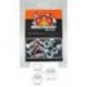 MOTO-MASTER ŚRUBY DO ZĘBATKI TYLNEJ M8X30MM (6SZTUK) FUJILOK U-NUT (IMBUS) HONDA/YAMAHA/SUZUKI/KAWASAKI