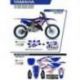 UFO 2022/06 KOMPLET PLASTIKÓW PLUS KOMPLET NAKLEJEK (OKLEIN) YAMAHA YZ 125 '22 PATRIOT KOLOR OEM (BIAŁY/NIEBIESKI)