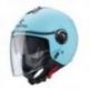 CABERG KASK OTWARTY JET Z BLENDĄ MODEL RIVIERA V4X KOLOR JASNY NIEBIESKI MAT ROZMIAR M