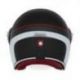 NOX PREMIUM KASK OTWARTY JET HERITAGE LINE KOLOR CZARNY MAT/CZERWONY/BIAŁY ROZMIAR M