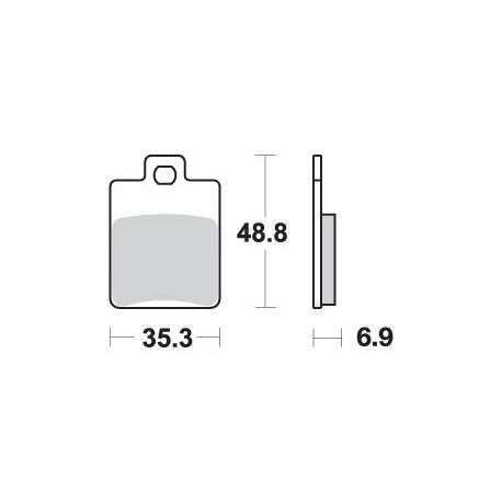 SBS KLOCKI HAMULCOWE KH260 STREET CERAMIC KOLOR CZARNY