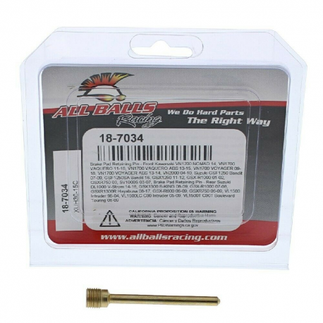 ALL BALLS TRZPIENIE (JEDEN WIESZAK) KLOCKÓW HAMULCOWYCH PRZÓD KAWASAKI VN1700/2000, SUZUKI GSF1250, GSX 1250, GSXR1000/750, TYŁ