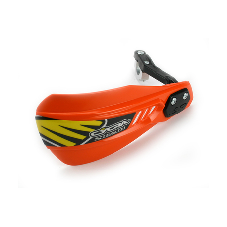 CYCRA PROMOCJA OSŁONY RĄK (LISTKI) Z MOCOWANIEM (22MM/28,6MM) MODEL COMPOSITE PRIMAL STEALTH RACER KOLOR POMARAŃCZOWY