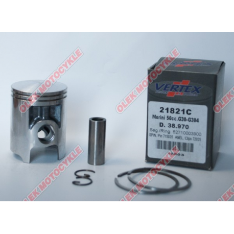 VERTEX TŁOK MORINI G30, G304 50CCM (38,97MM) (PIERŚCIENIE 52710003900 x 2 SZT.)