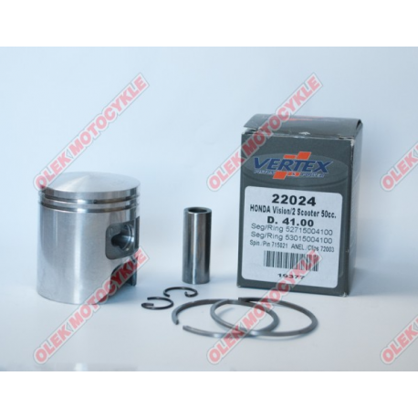 VERTEX TŁOK HONDA KYMCO (PIERŚCIENIE 53015004125 X 1, 52715004125 X 1)