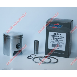 VERTEX TŁOK MALOSSI (PIAGGIO, GILERA) (47,40MM +0,40) SWORZEŃ 12MM (PIERŚCIENIE 52712004740 X 2)