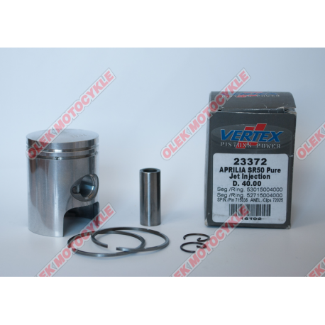 VERTEX TŁOK APRILIA 50 SKUTER SR50 40,60 MM (+0,60 MM)