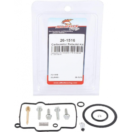 ALL BALLS ZESTAW NAPRAWCZY GAŹNIKA KTM SX 125 '09-'17, SX 150 '09-'16, SX 250 '02-'16, EXC 250/300 '06-'16