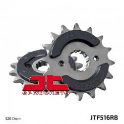 JT ZĘBATKA PRZEDNIA 523 16 Z GUMĄ SUZUKI GS 500E '94-'06, GS 500F '04-'10 (JTF516.16RB)* (ŁAŃC. 520)